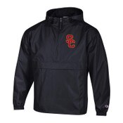 USC Trojans Men's Champion Black SC Interlock Packable Jacket